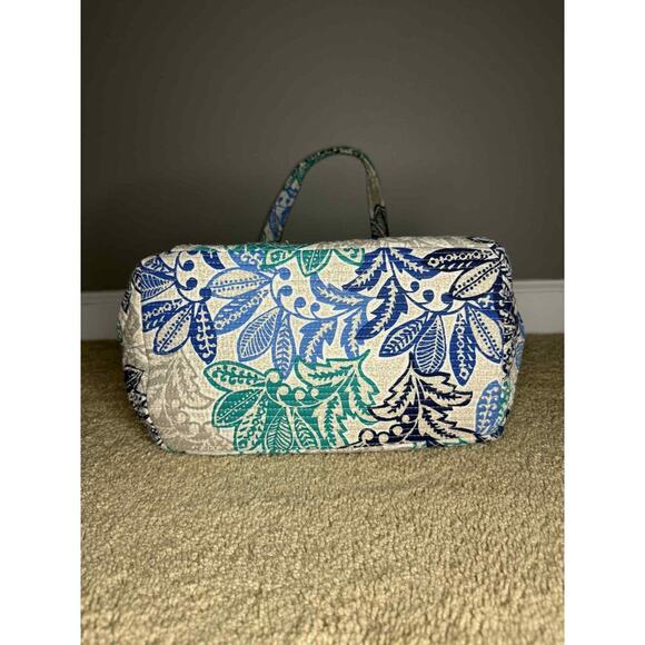Vera Bradley Women's Quilted Cotton Hadley East West Tote Bag Santiago Floral - Picture 14 of 14